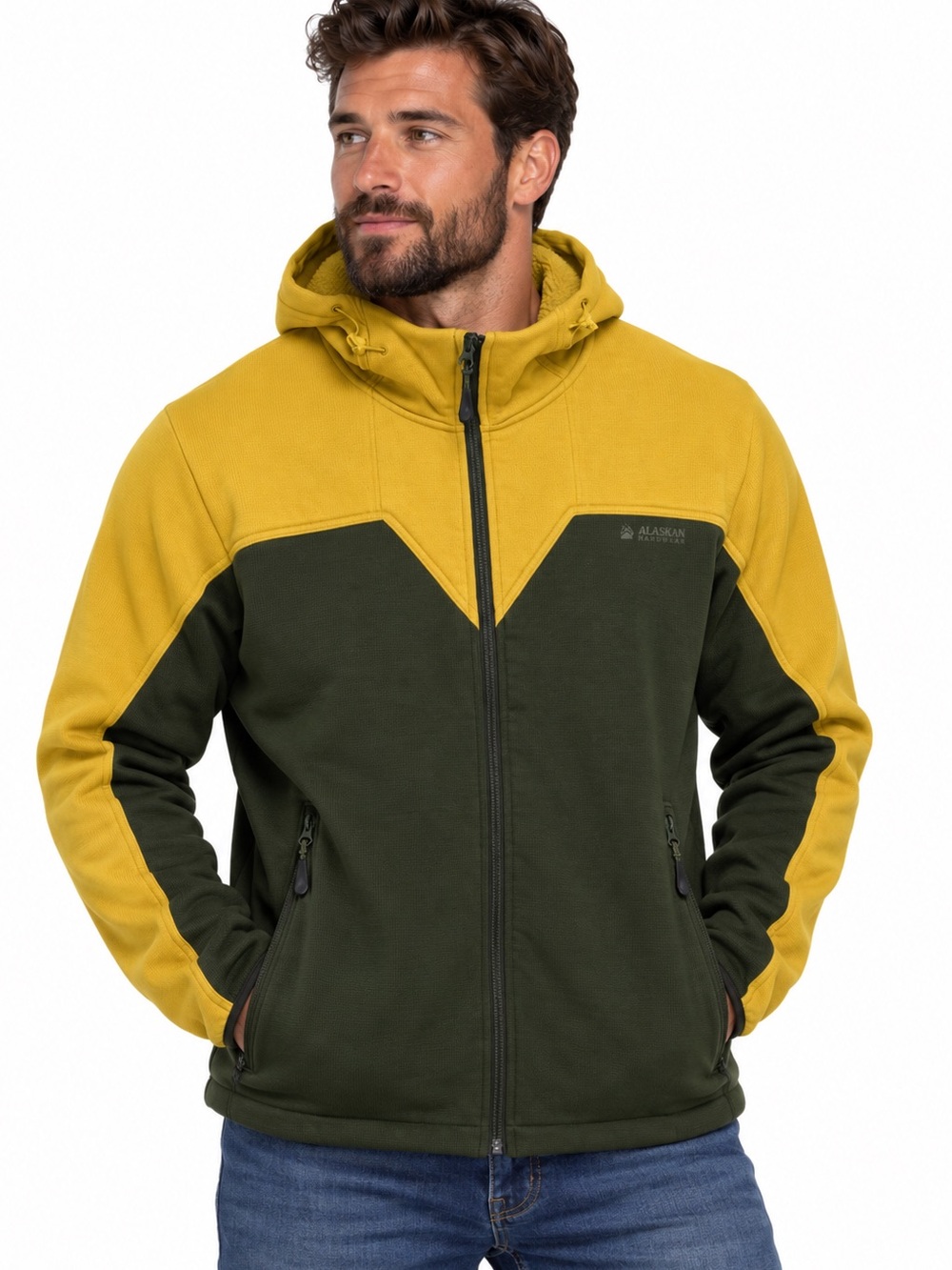 Duluth Alaskan Hardgear full-zip hooded fleece jacket 2X